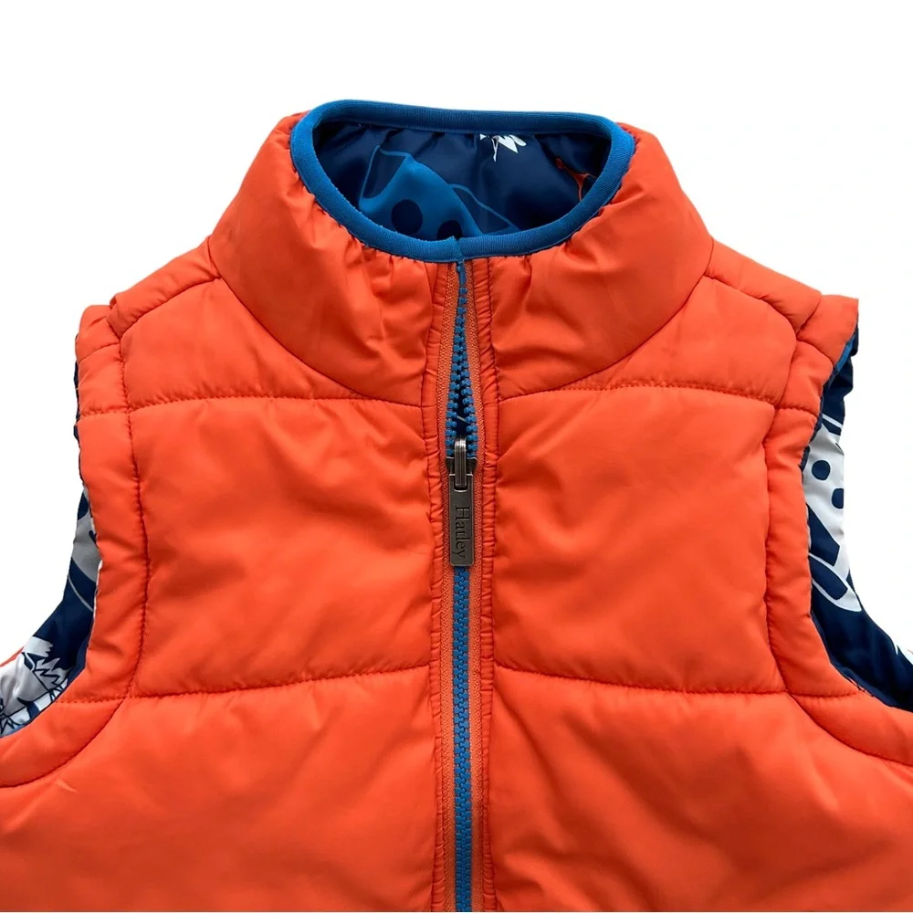 Hatley Puffer Vest Reversible Sleeveless Retro Rocket Ships (5)